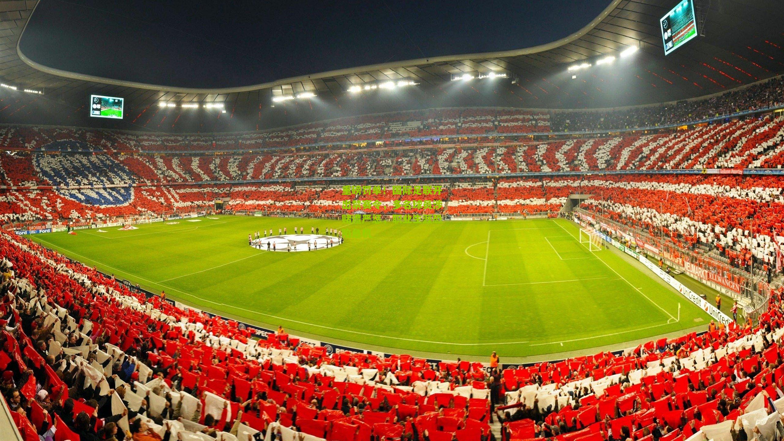 重磅罚单！国际足联开出禁赛令，多名球员涉赌遭严惩，职业生涯恐陷危机